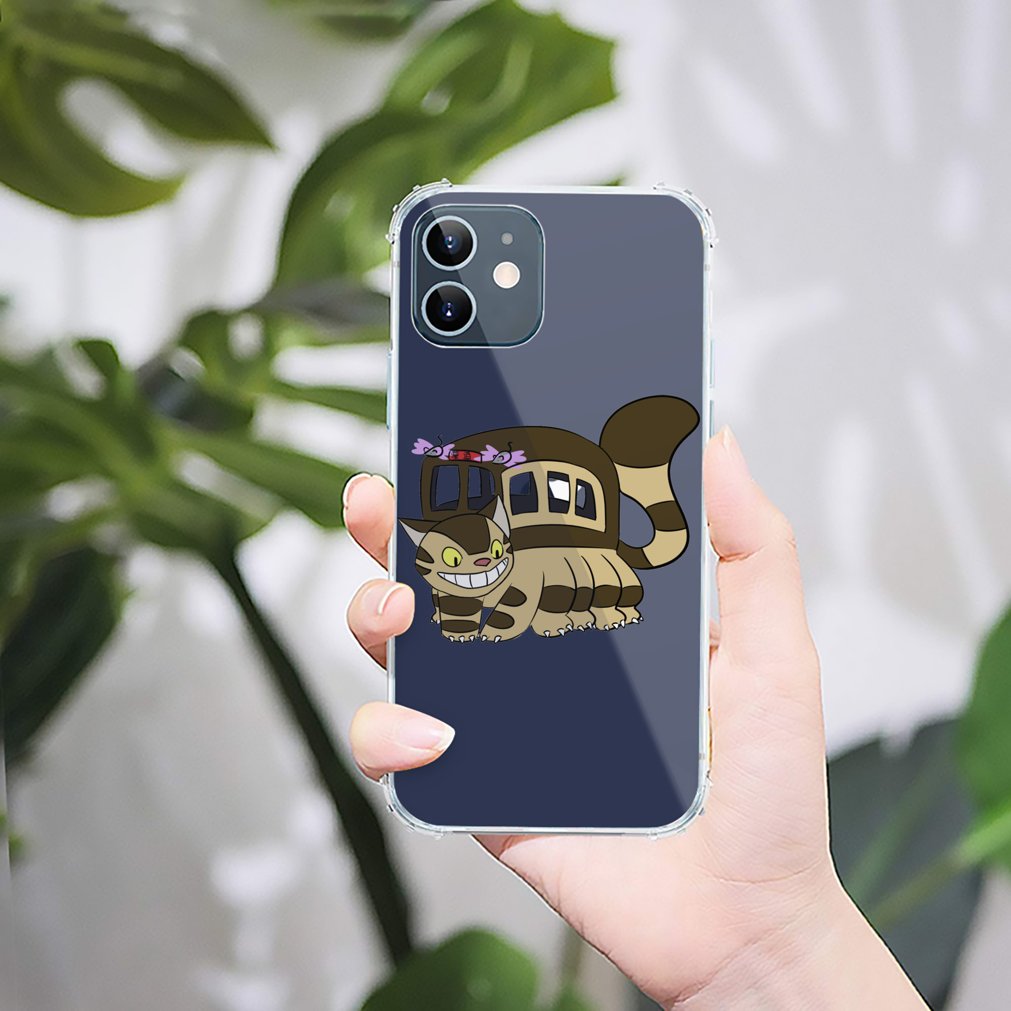 （画像用） となりのトトロ 草壁メイ 草壁サツキ My Neighbor Totoro Satsuki Kusakabe Mei Kusakabe 【iPhone 12シリーズ対応】透明スマホケース（クリアソフトケース）